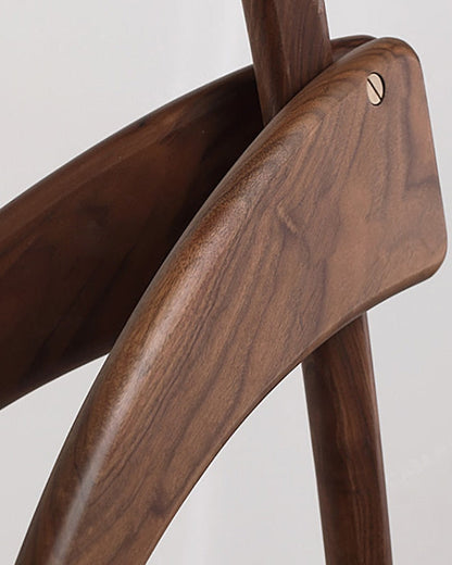 Lampadaire Trépied en Bois avec Abat-Jour Soucoupe