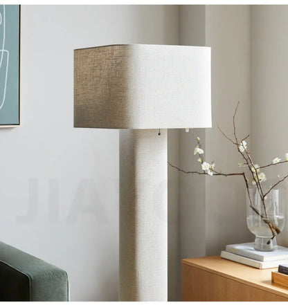 Lampadaire Wasi Sabi Blanc Crème Scandinave