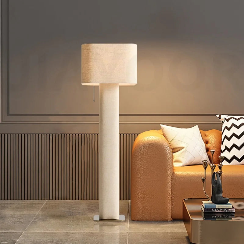 Lampadaire Wasi Sabi Blanc Crème Scandinave