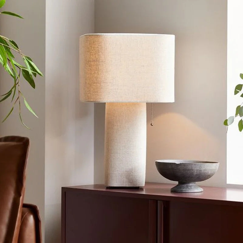 Lampadaire Wasi Sabi Blanc Crème Scandinave