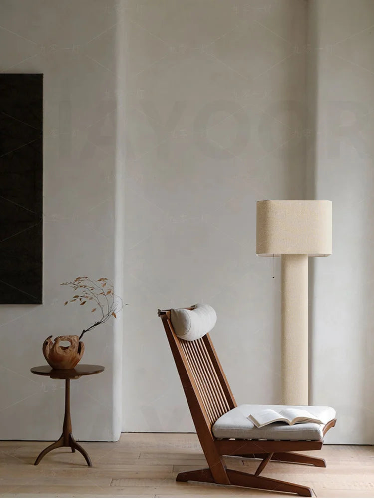 Lampadaire Wasi Sabi Blanc Crème Scandinave