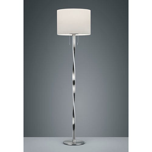 Lampadaire de Salon Led Blanc et Chrome