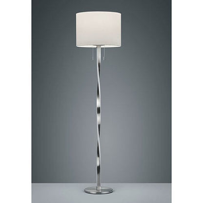 Lampadaire de Salon Led Blanc et Chrome