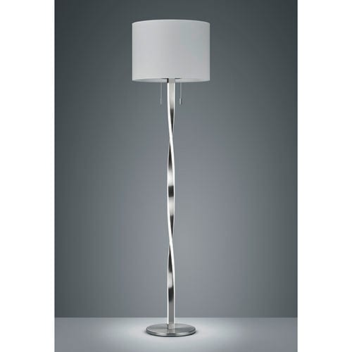 Lampadaire de Salon Led Blanc et Chrome