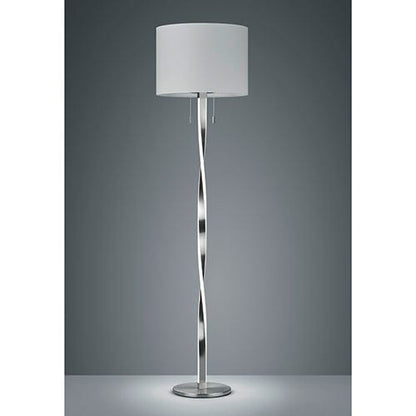 Lampadaire de Salon Led Blanc et Chrome