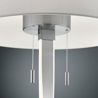 Lampadaire de Salon Led Blanc et Chrome
