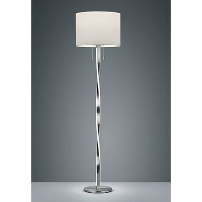 Lampadaire de Salon Led Blanc et Chrome