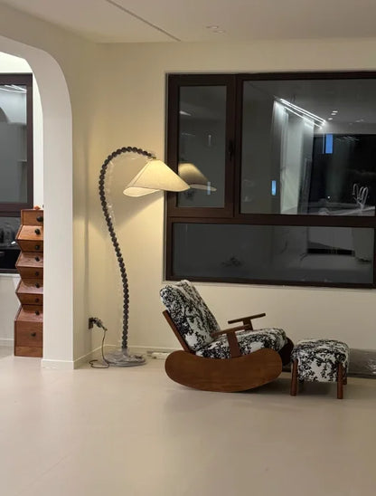 Lampadaire en Bois - Style Nordique Blanc