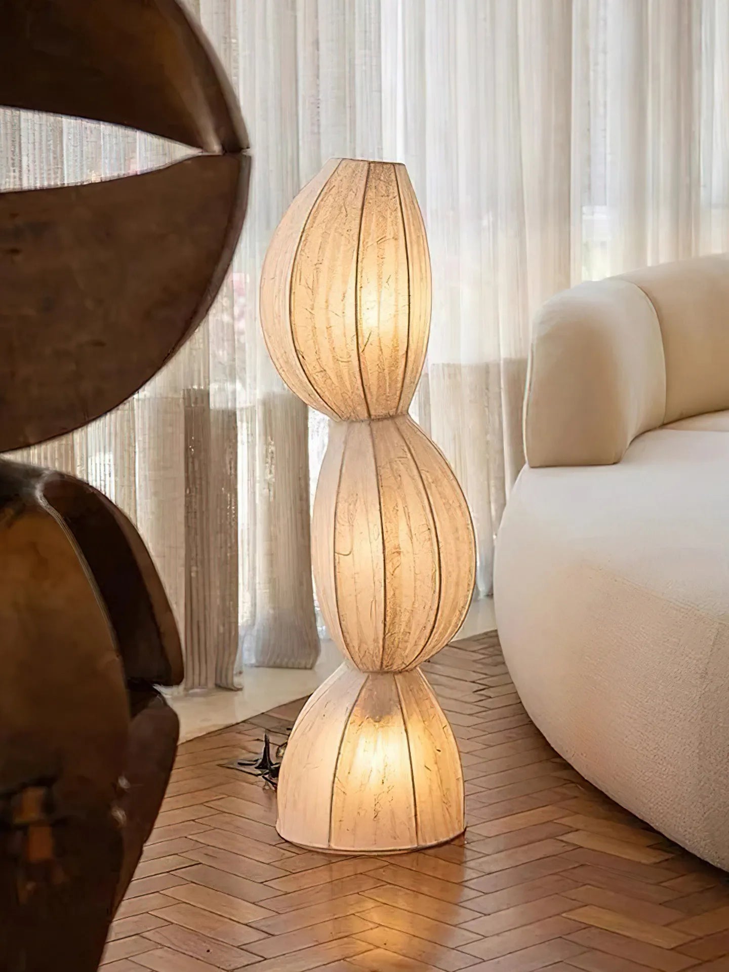 Lampadaire nordique en soie - SILKY