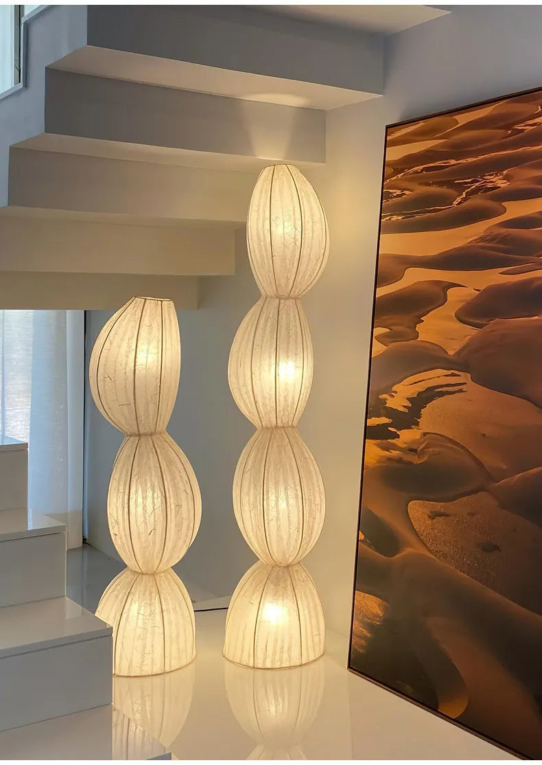 Lampadaire nordique en soie - SILKY