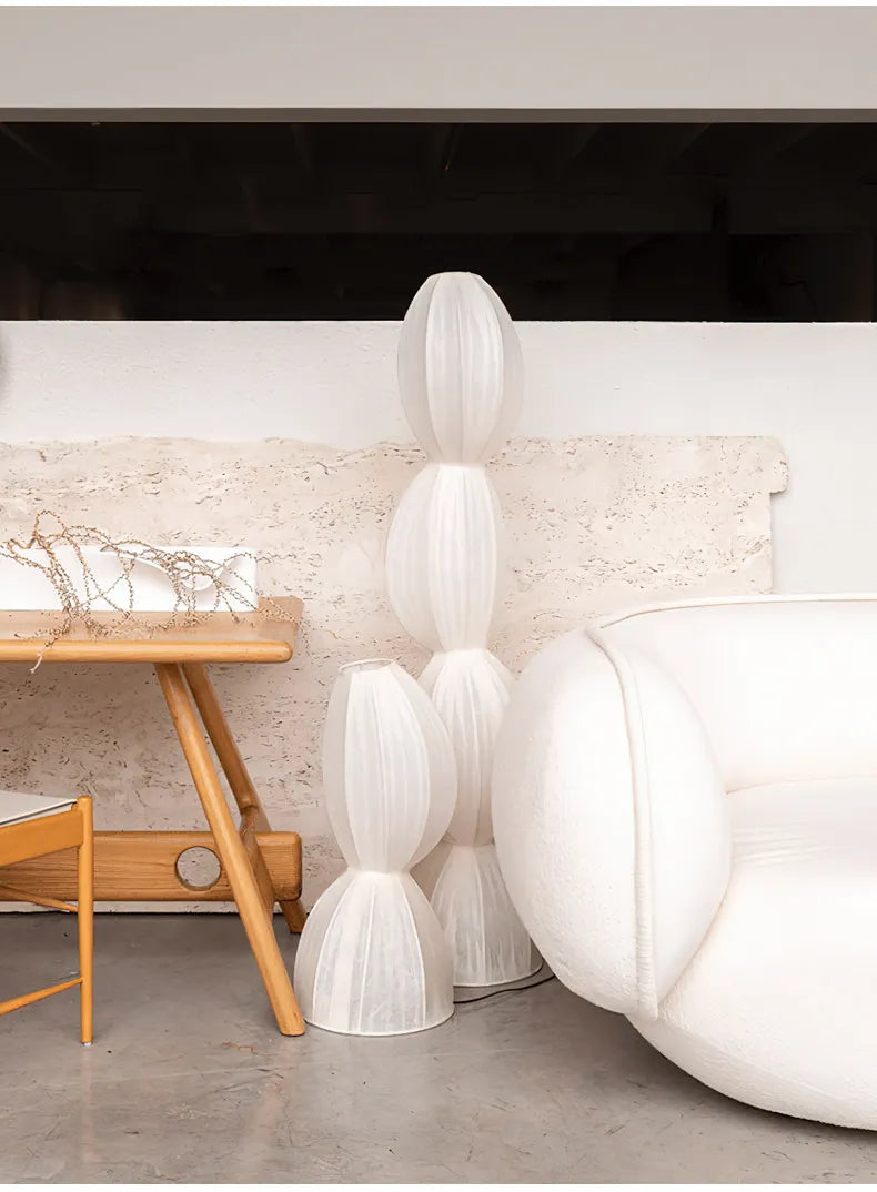 Lampadaire nordique en soie - SILKY