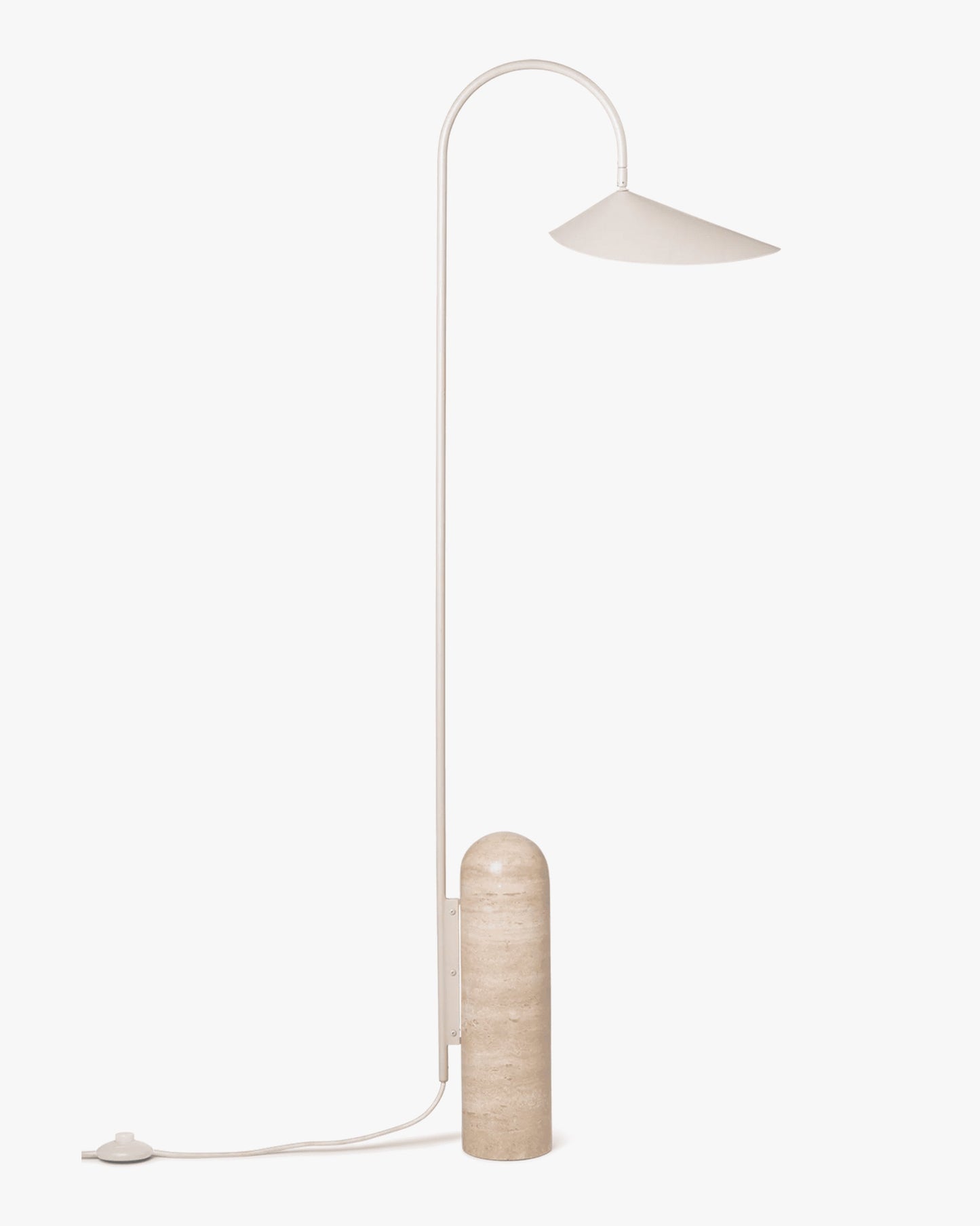 Lampadaire Arc Réglable avec Base en Marbre