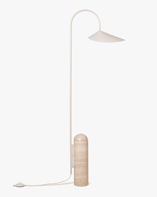Lampadaire Arc Réglable avec Base en Marbre