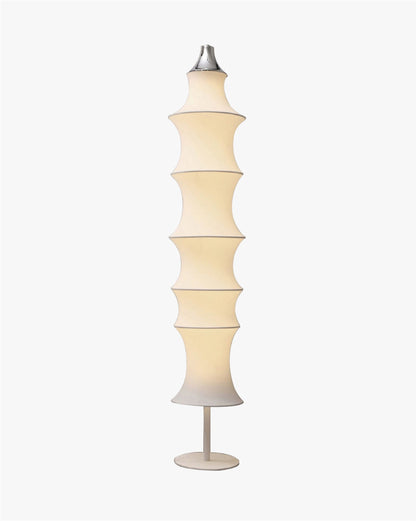 Lampadaire Colonne Japandi en Soie