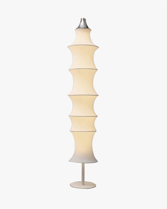 Lampadaire Colonne Japandi en Soie