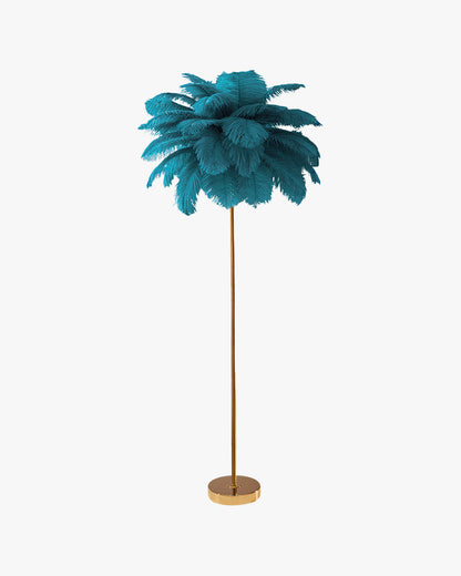 Lampadaire "Palmier Plumeux" avec Plateau