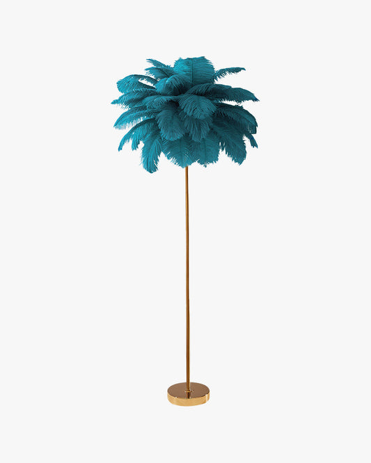 Lampadaire "Palmier Plumeux" avec Plateau