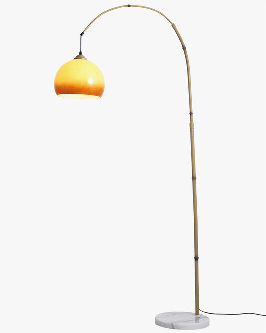 Lampadaire Suspendu Arc en Bambou