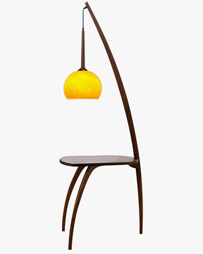 Lampadaire Suspendu avec Table Intégrée