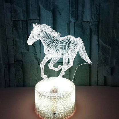 Lampe 3D Illusion - Cheval Magique