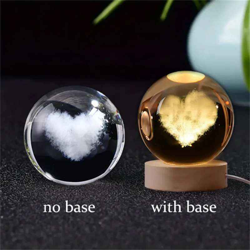 Lampe 3D Planète Cristal - CosmoLumière
