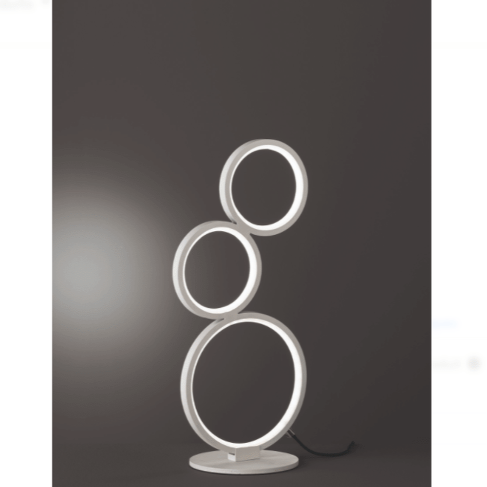 Lampe À Poser Blanche - LED Cercles