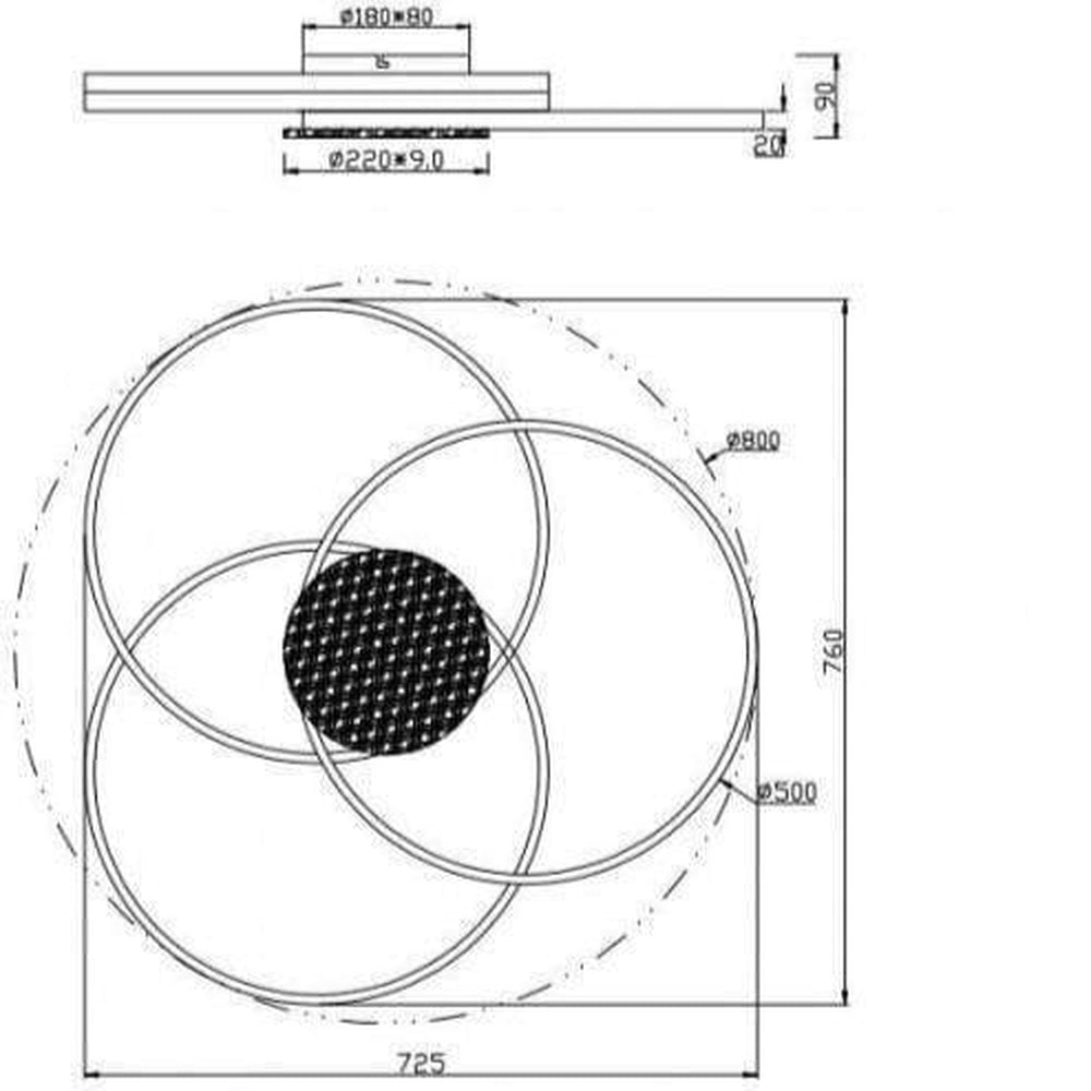 Lampe De Plafond Chambre - CERCLE Bois & Noir