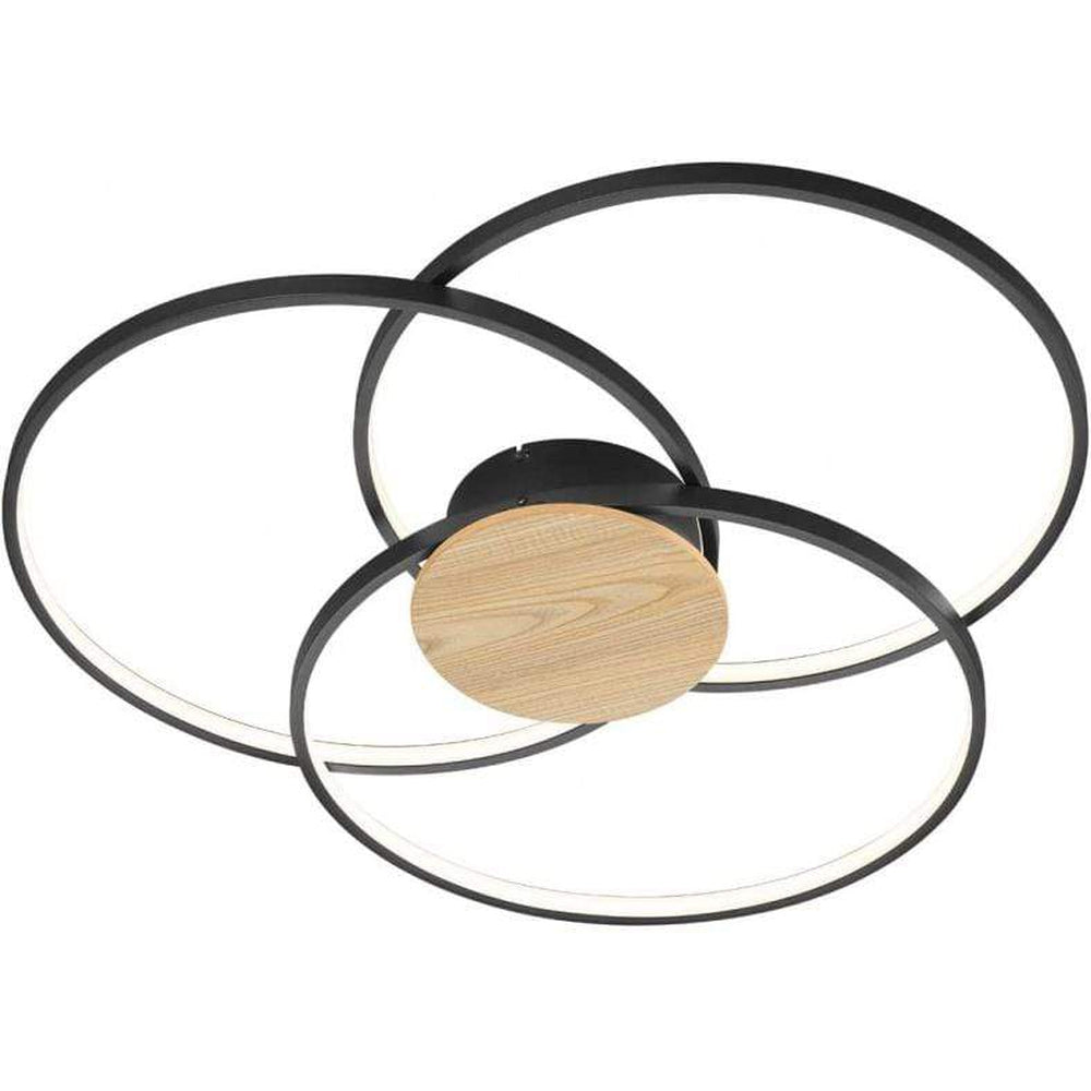 Lampe De Plafond Chambre - CERCLE Bois & Noir