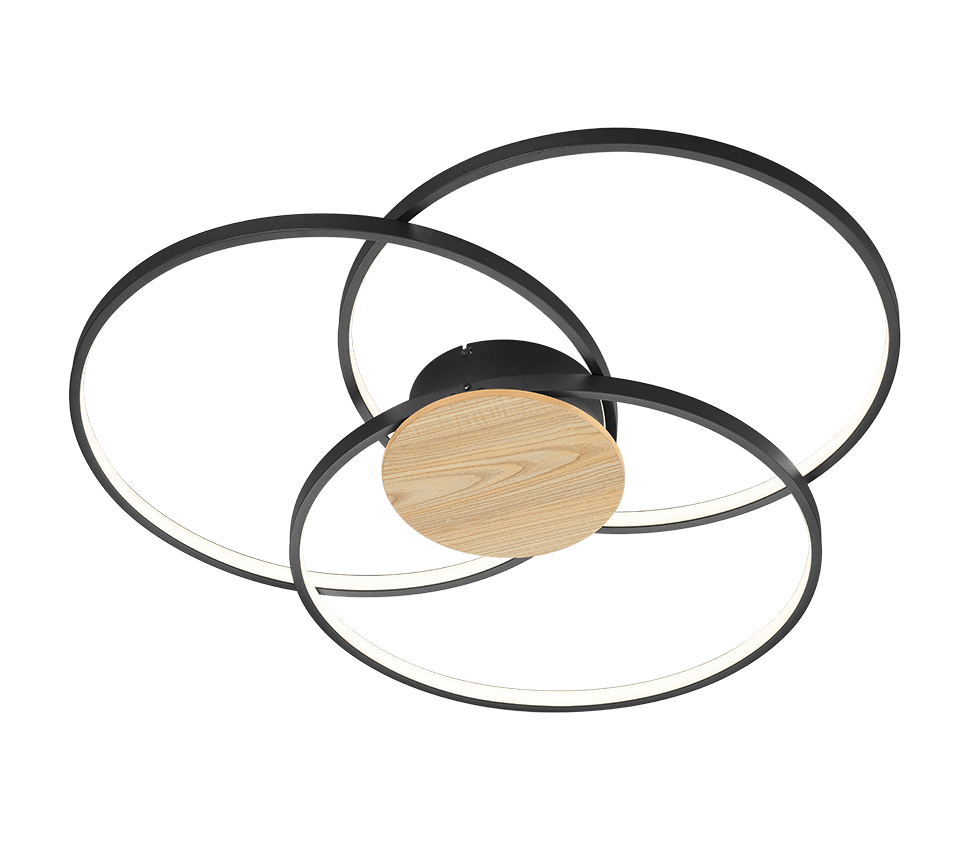 Lampe De Plafond Chambre - CERCLE Bois & Noir