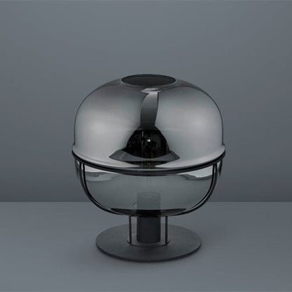 Lampe Design Boule - Abat Jour Verre Noir