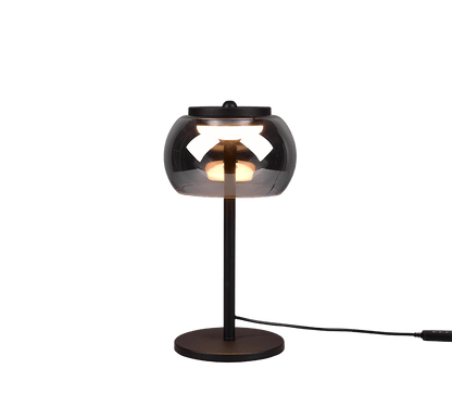 Lampe Moderne Noire en Verre