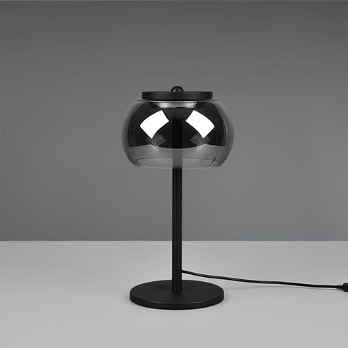 Lampe Moderne Noire en Verre