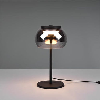 Lampe Moderne Noire en Verre