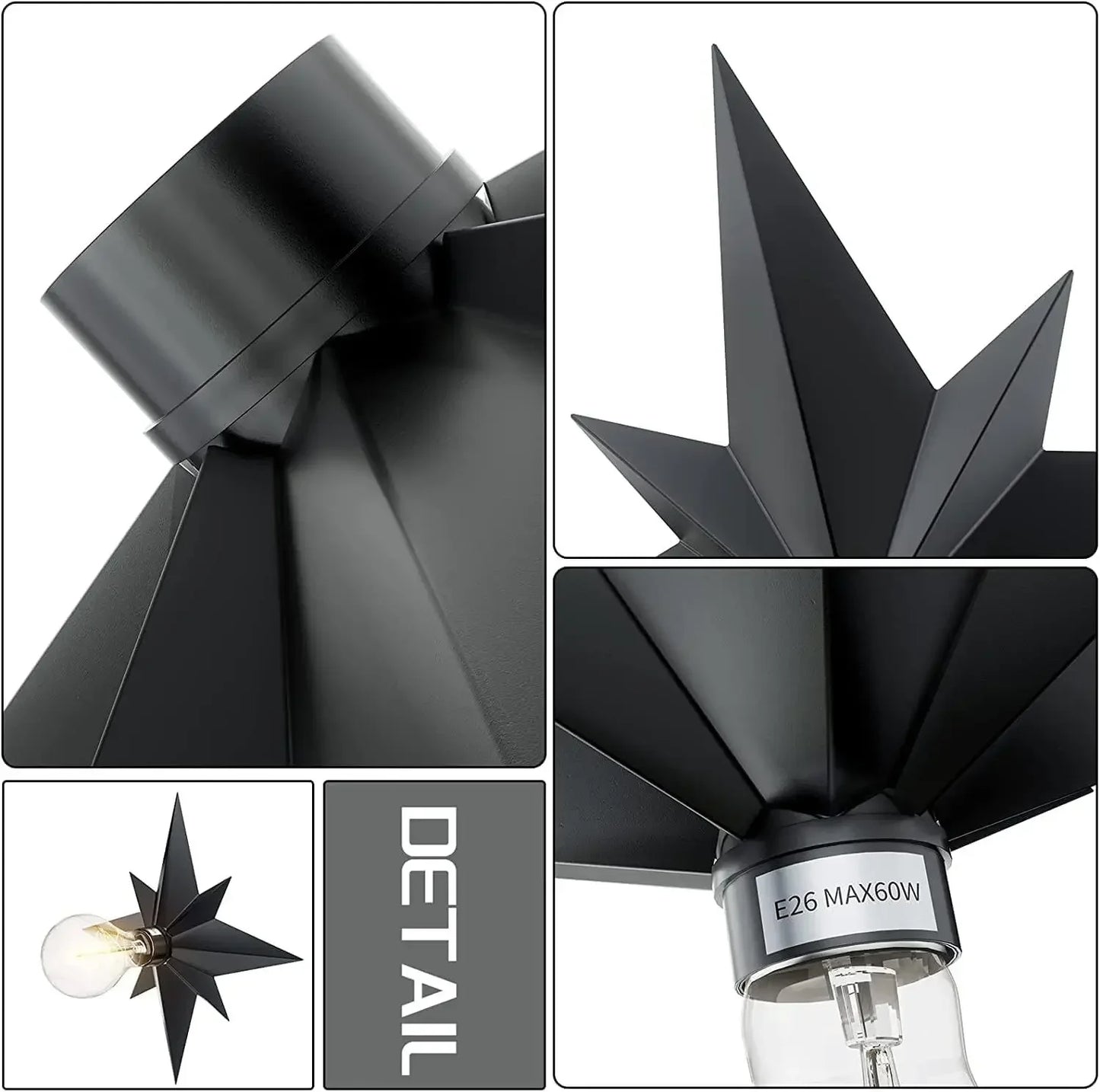 Lampe Murale STARLIGHT - Etoile Dorée LED