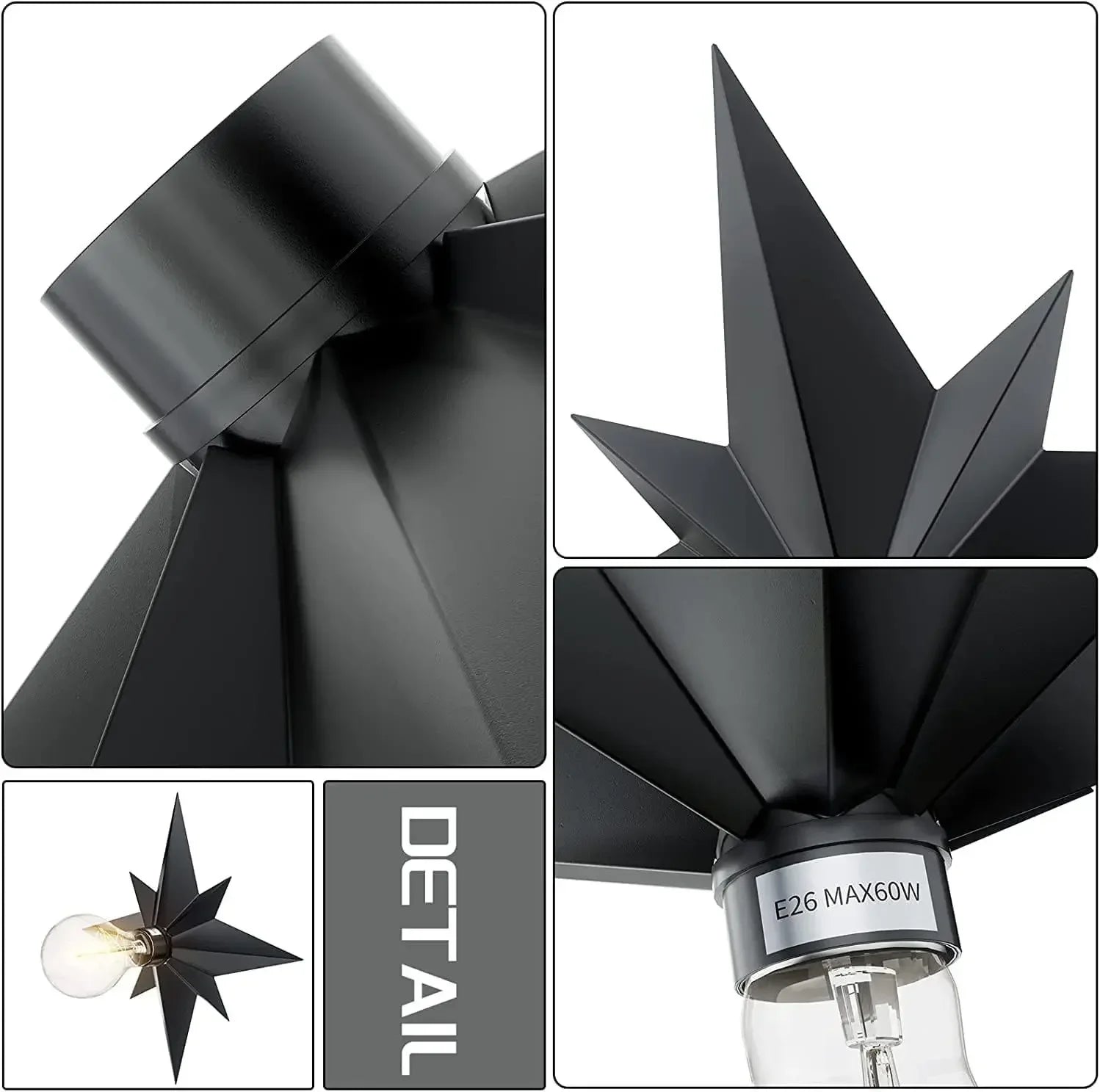 Lampe Murale STARLIGHT - Etoile Dorée LED