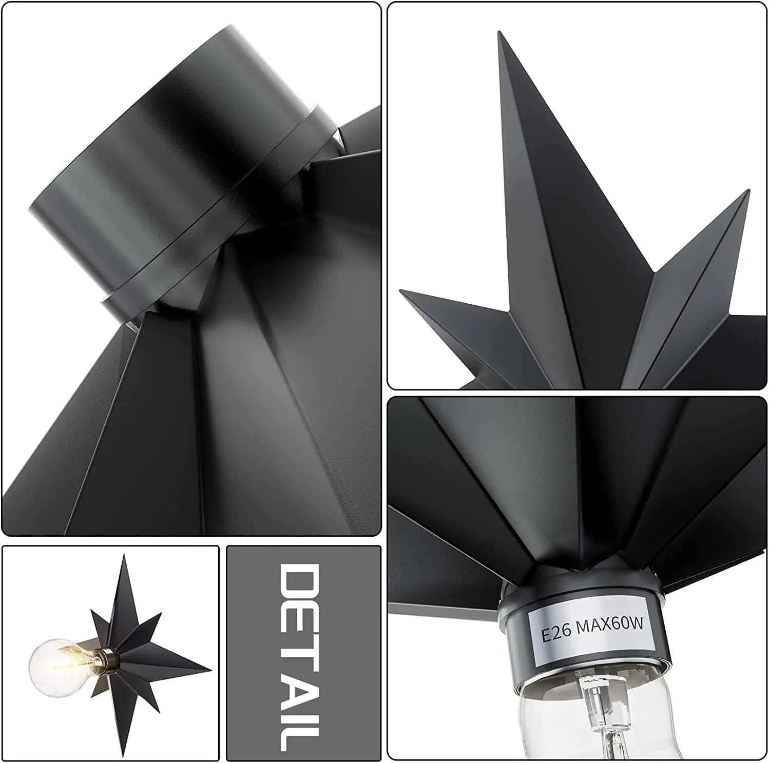 Lampe Murale STARLIGHT - Etoile Dorée LED