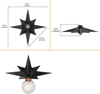 Lampe Murale STARLIGHT - Etoile Dorée LED