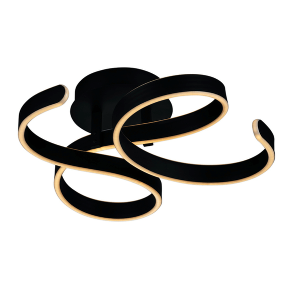 Lampe Noire pour Plafond de Salon