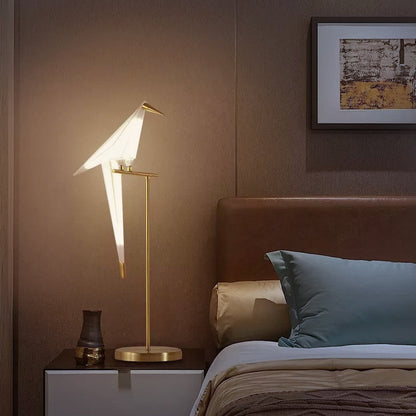Lampe Oiseau Magnétique Origami - Luminaire Décoratif pour Salon
