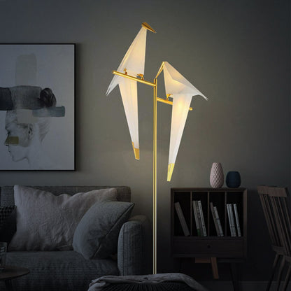 Lampe Oiseau Magnétique Origami - Luminaire Décoratif pour Salon