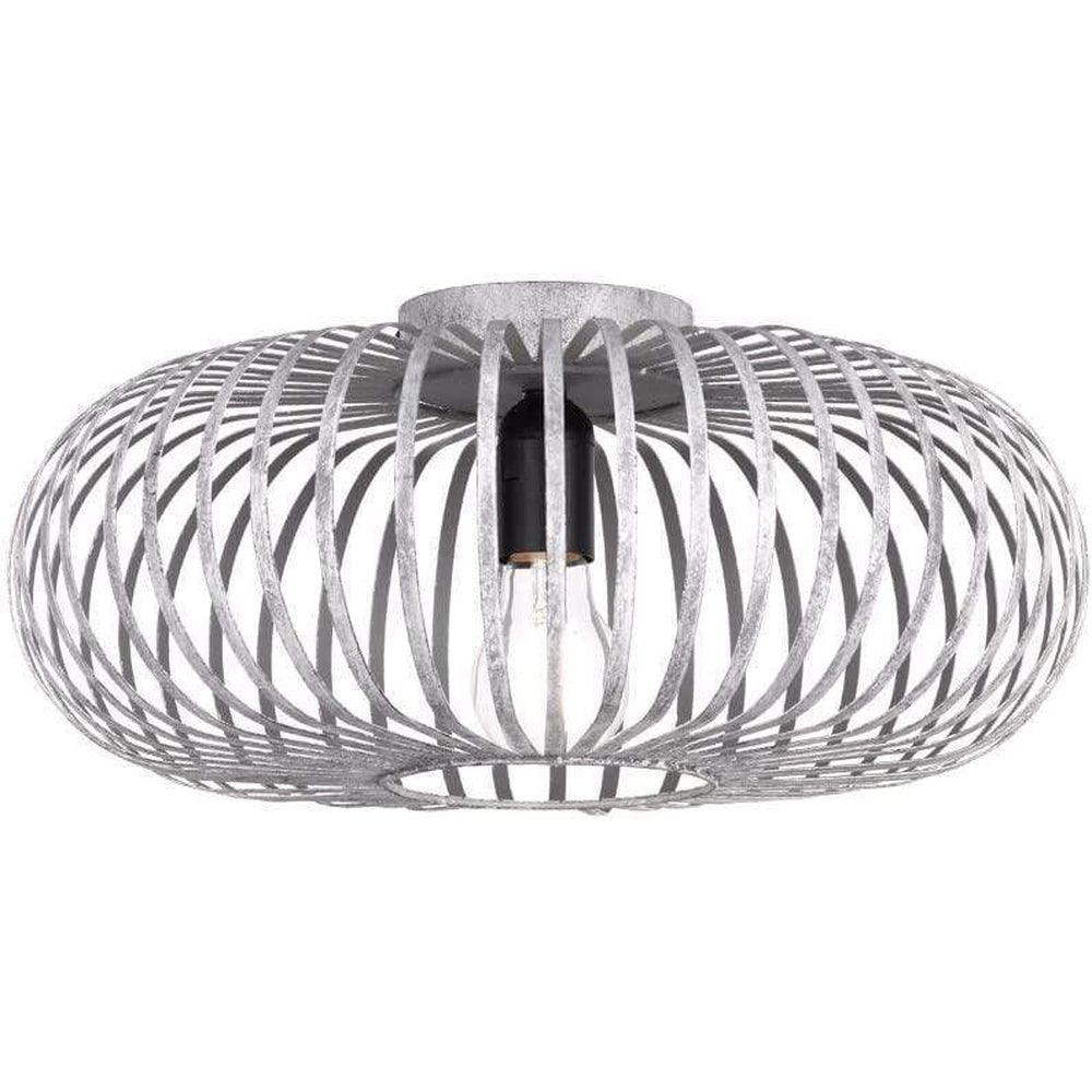 Lampe Plafond Boule Metal - Style Industriel