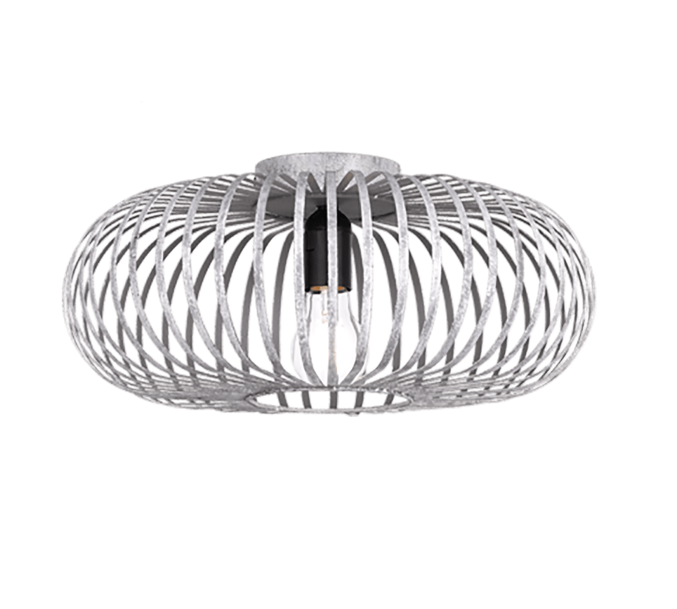 Lampe Plafond Boule Metal - Style Industriel