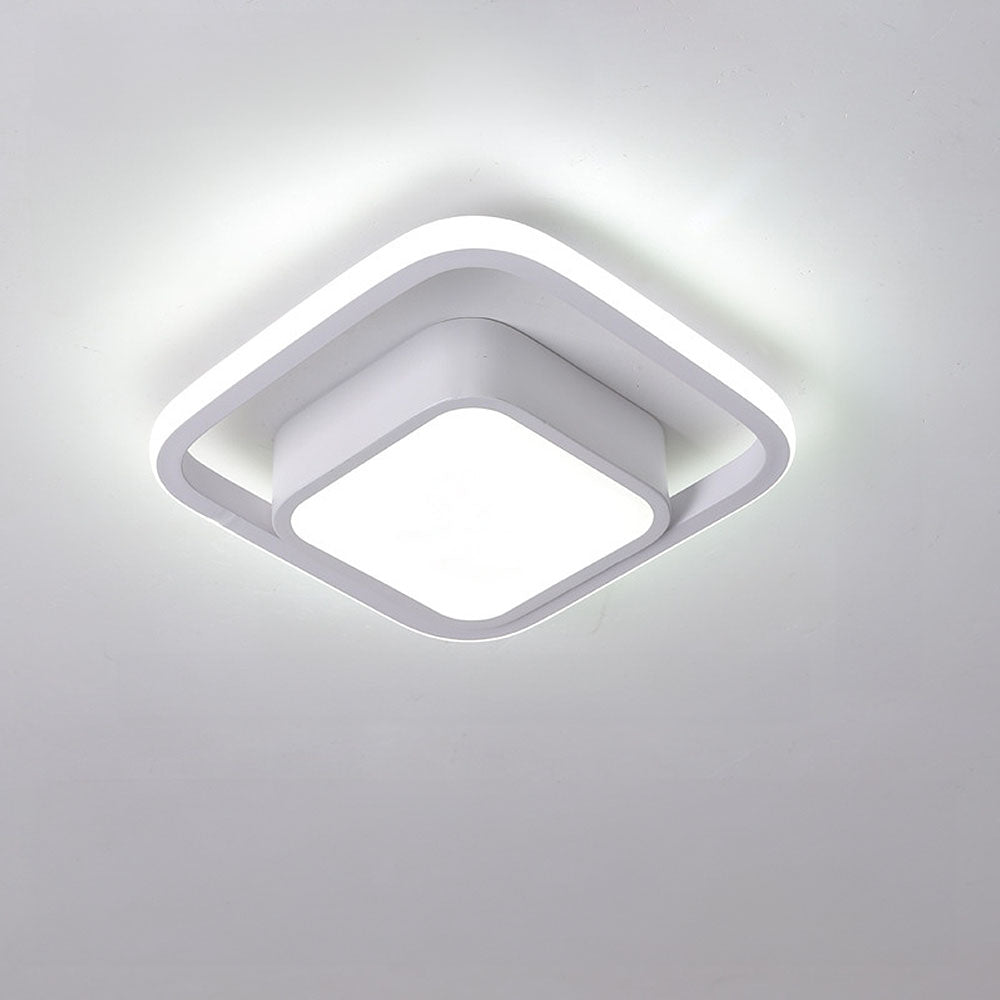 Lampe Plafond LED Duo Anneaux - Éclat Minimaliste