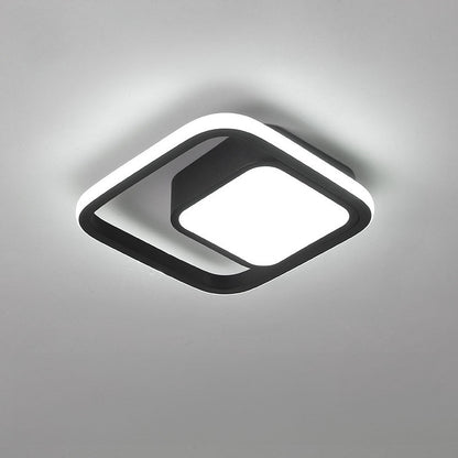 Lampe Plafond LED Duo Anneaux - Éclat Minimaliste