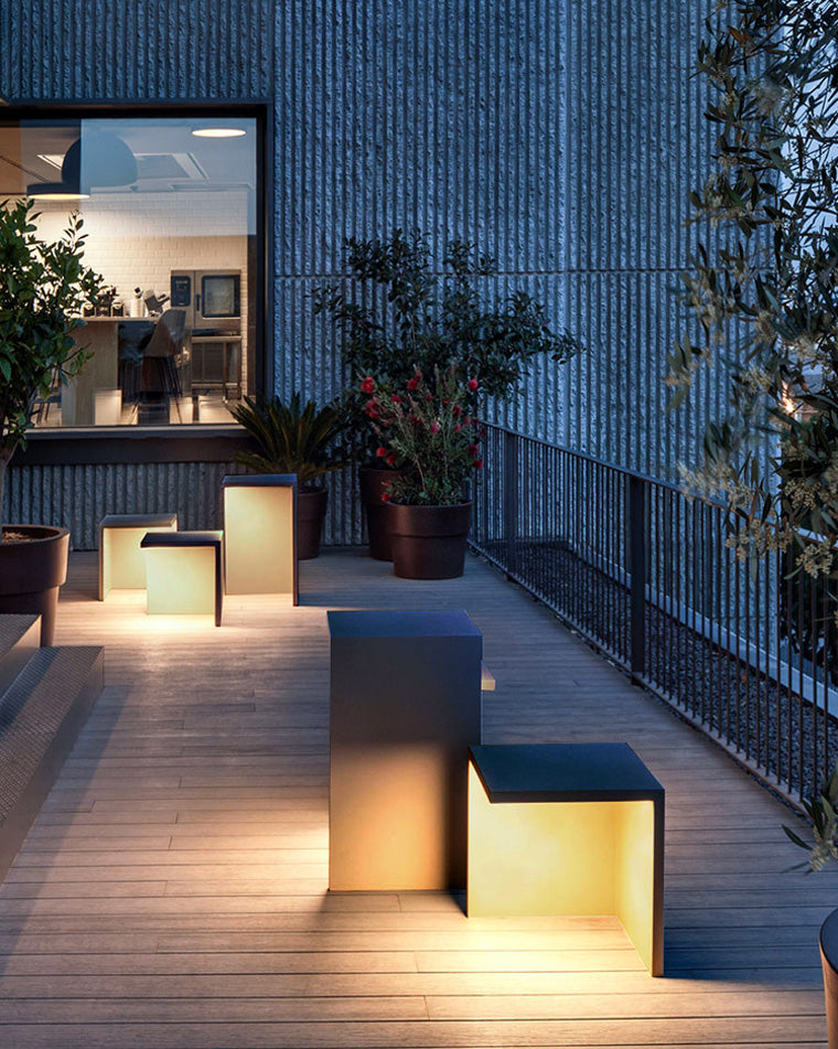 Lampe Solaire Cube Lounge – Éclairage d’Ambiance pour Terrasse et Jardin