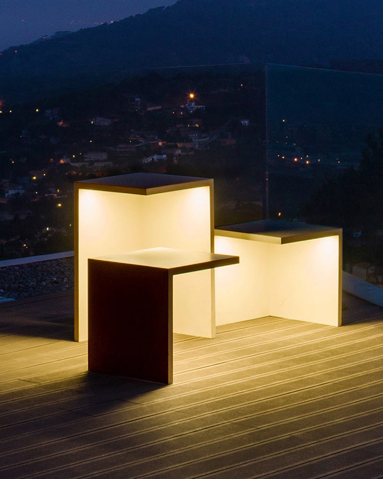 Lampe Solaire Cube Lounge – Éclairage d’Ambiance pour Terrasse et Jardin