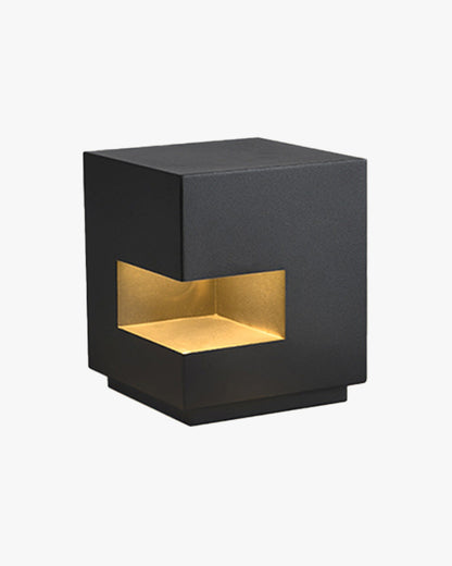 Lampe Solaire Obélisque Noir – Éclairage Pilier pour Jardin et Terrasse
