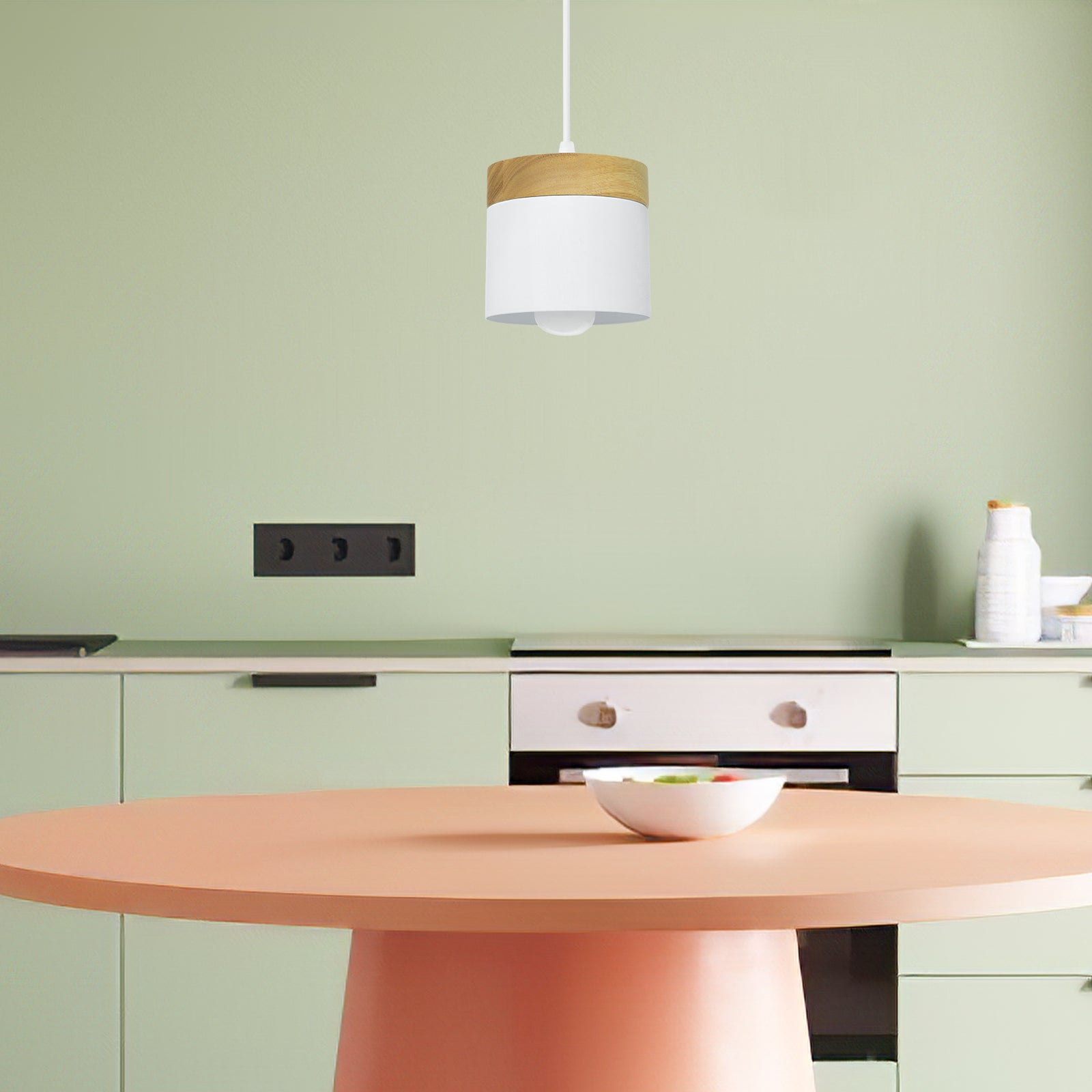 Lampe Suspension Bois Nordique