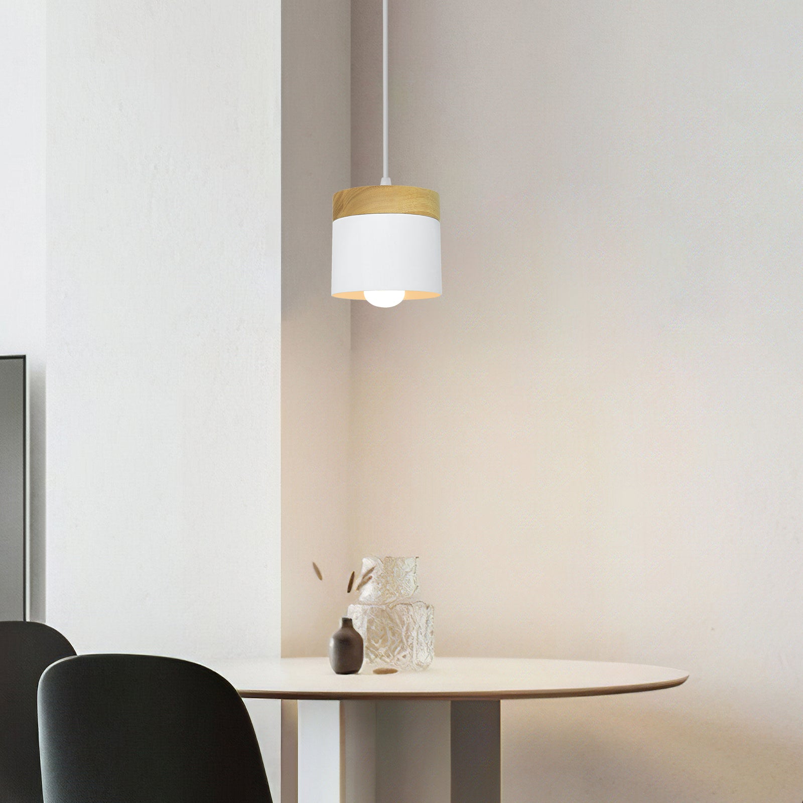 Lampe Suspension Bois Nordique