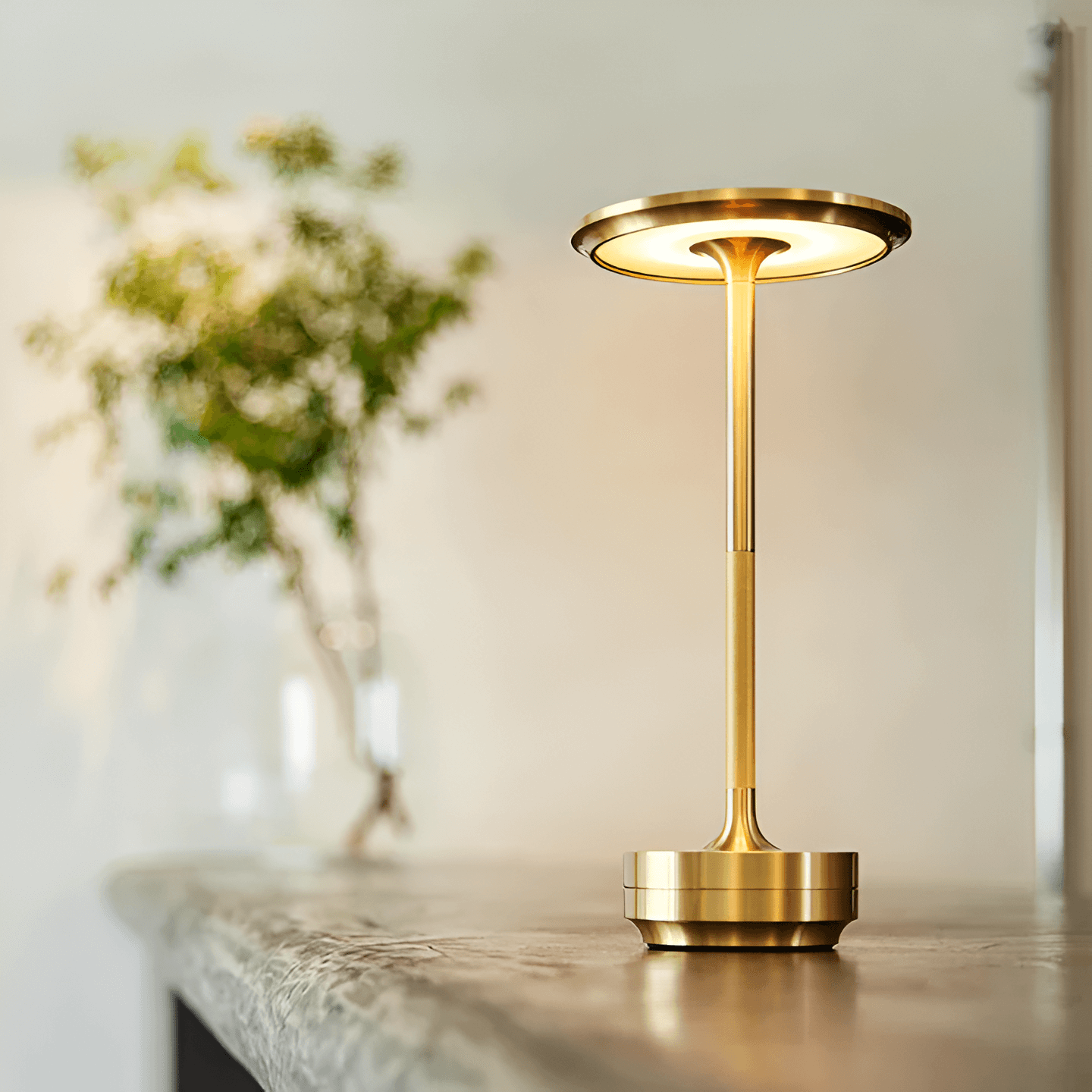 Lampe d'Ambiance Brinola Rechargeable - Élégance Moderne et Chaleur Cozy